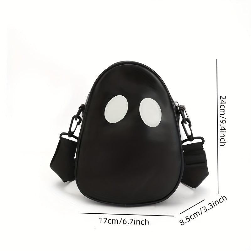 Halloween Ghost Purse PU Leather Crossbody Bag Spooky Season Trick Or Treat