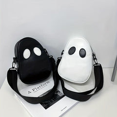 Halloween Ghost Purse PU Leather Crossbody Bag Spooky Season Trick Or Treat