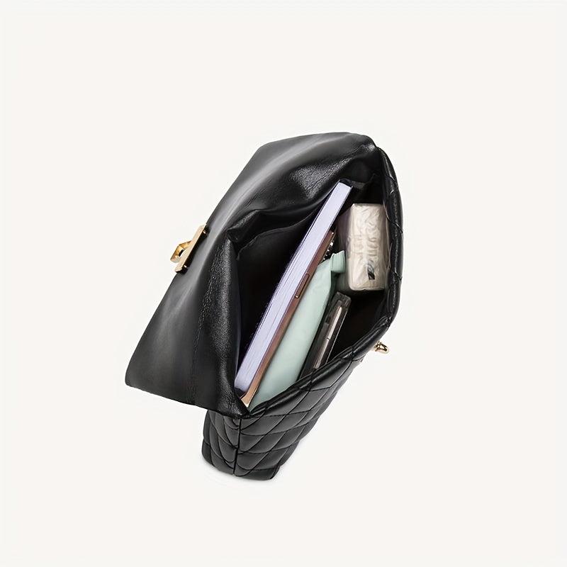 Argyle Pattern Square Bag Women's Flap Handbag