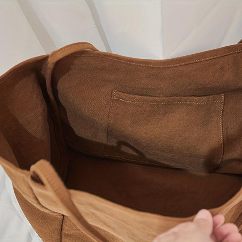 Large Capacity Canvas Hobo Tote Bag Lightweight Shoulder Bag