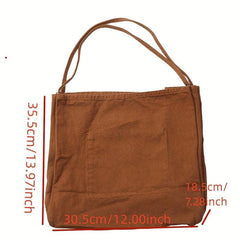 Large Capacity Canvas Hobo Tote Bag Lightweight Shoulder Bag