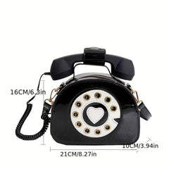 Women Telephone Radio Crossbody Bag Shoulder Tote