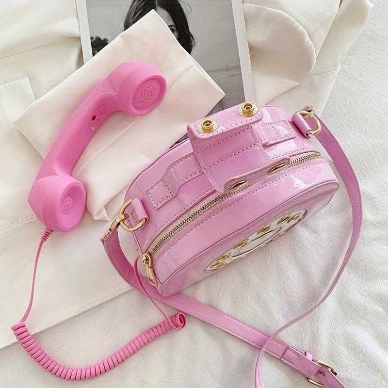 Women Telephone Radio Crossbody Bag Shoulder Tote