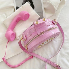 Women Telephone Radio Crossbody Bag Shoulder Tote