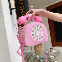 Women Telephone Radio Crossbody Bag Shoulder Tote