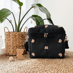 Canvas Baby Stroller Storage Bag Large Capacity Lightweight Mommy Bag