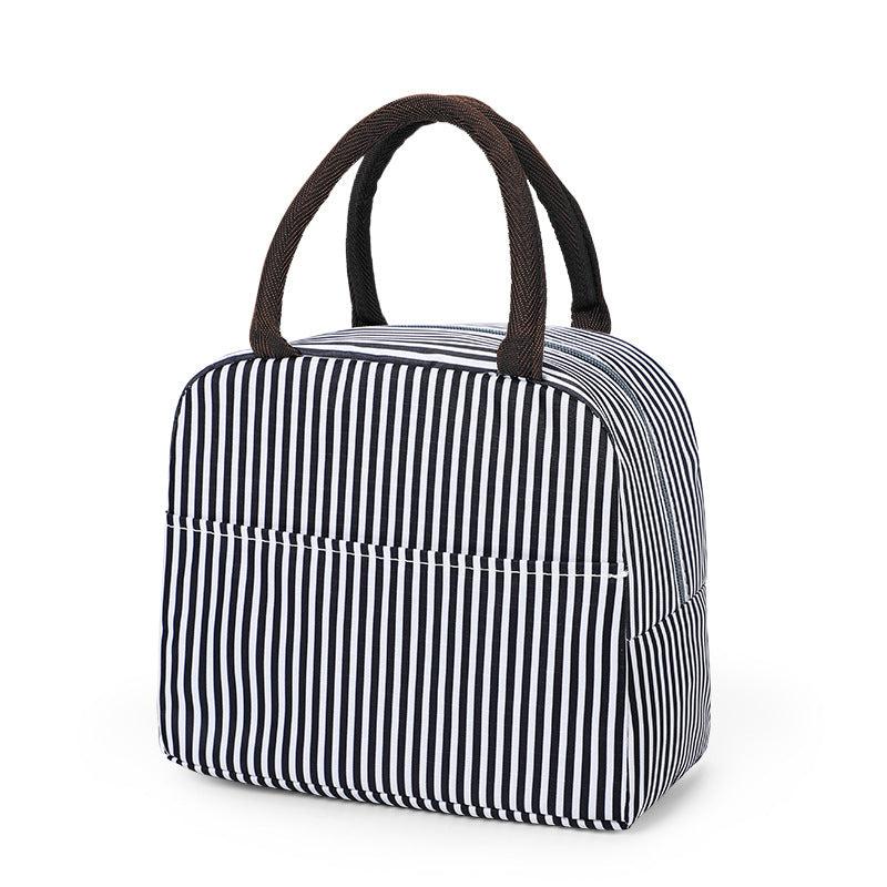 Pattern Zipper Satchel Bag Lightweight Lunch Insulated Bag For Work