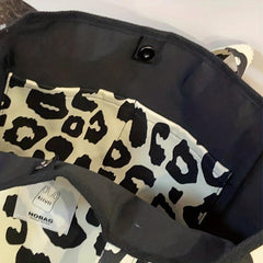 Leopard Pattern Tote Bag Women's Large Shoulder Shopper Purse