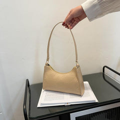 Argyle Embossed Underarm Bag Women's Handbag PU Leather Shoulder Purses
