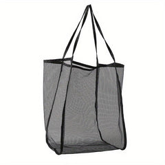 Large Capacity Mesh Shopping Bag Hollow Out Tote Bag