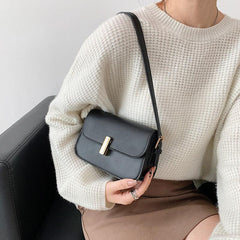 Solid Square Underarm Bag Women's Minimalist Shoulder Bag