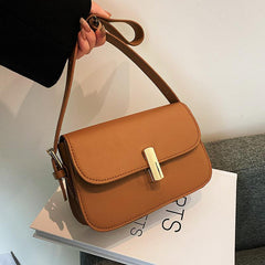 Solid Square Underarm Bag Women's Minimalist Shoulder Bag