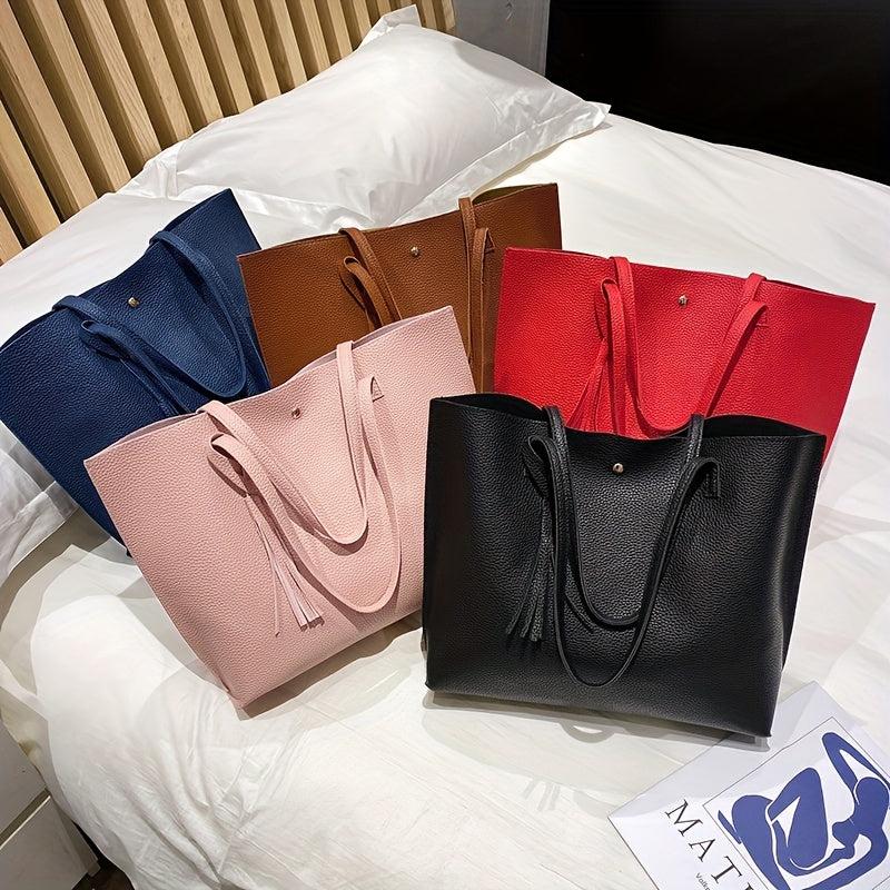 Lychee Pattern Tote Bag Shoulder Bag Handbags Work Shopping