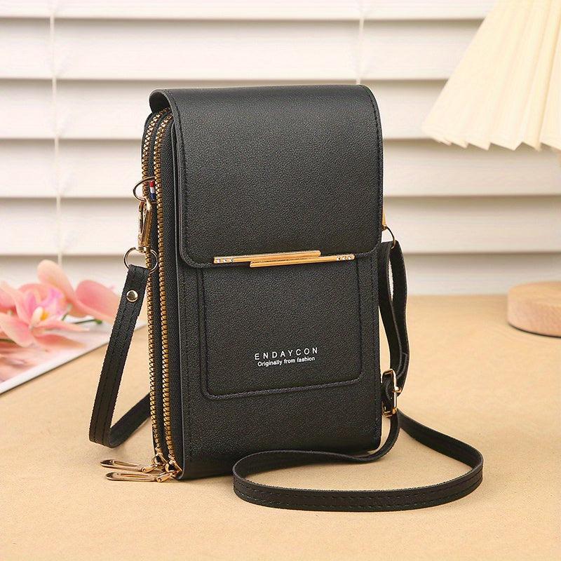 Minimalist Shoulder Bag Zipper Crossbody Purse