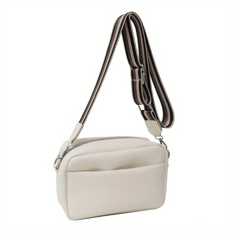 Casual Foldable PU Leather Crossbody Bag Solid