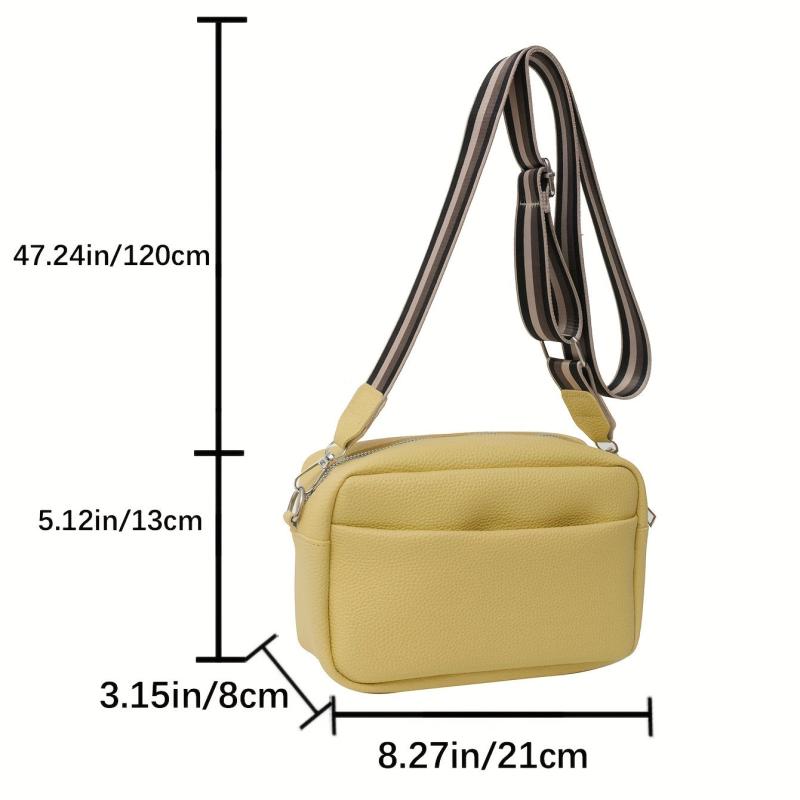 Casual Foldable PU Leather Crossbody Bag Solid