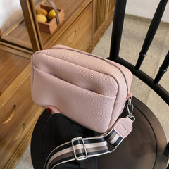 Casual Foldable PU Leather Crossbody Bag Solid
