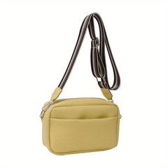 Casual Foldable PU Leather Crossbody Bag Solid