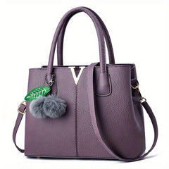 Minimalist Classic Tote Satchel Bag Solid Shoulder Bag Tote Bag