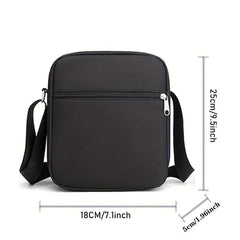 Cartoon Anime Print Crossbody Bag Casual Nylon Shoulder Bag