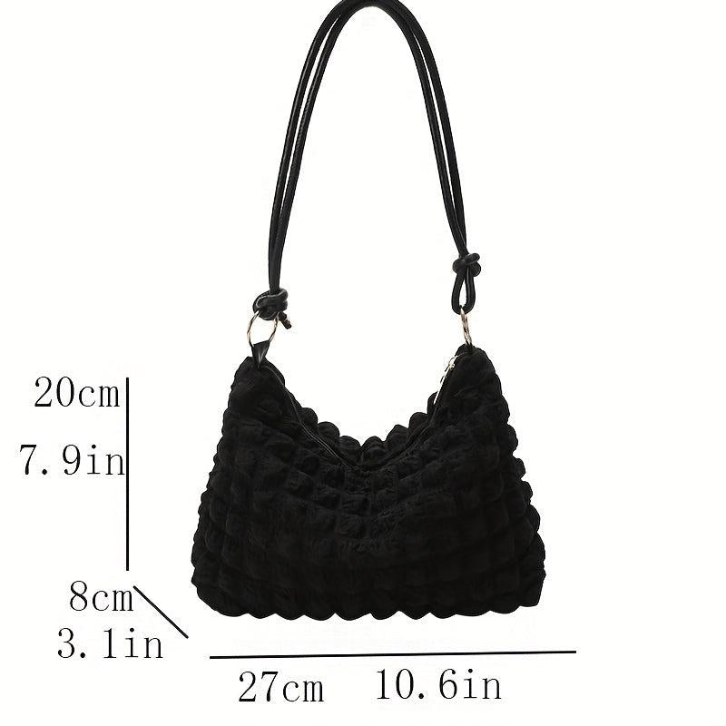 Minimalist Ruched Shoulder Bag