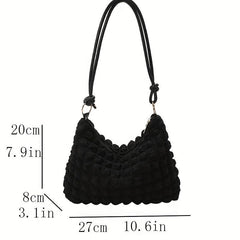 Minimalist Ruched Shoulder Bag