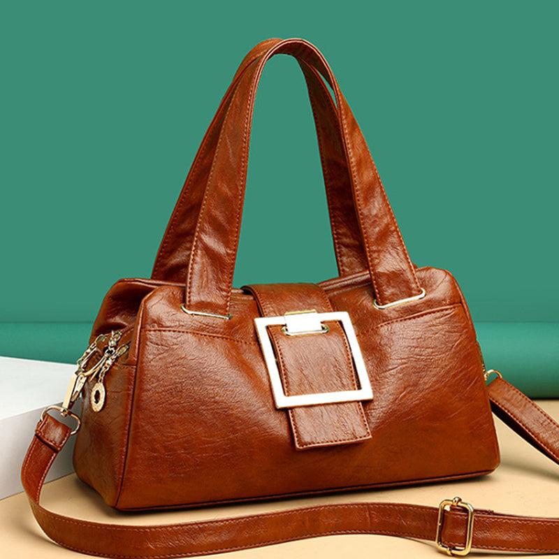 Large Capacity Women's Faux Leather Shoulder Bag