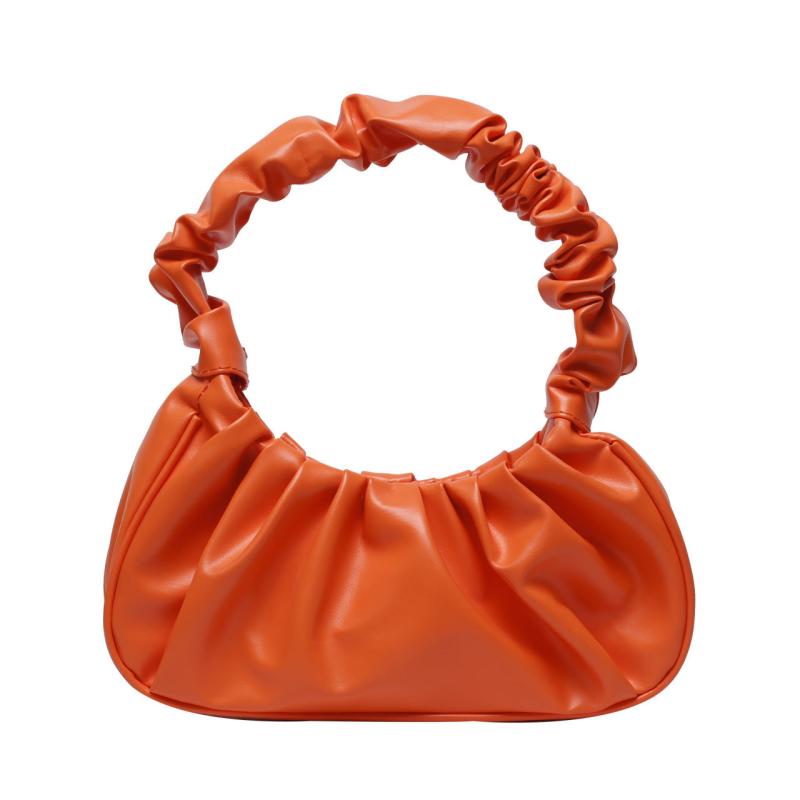 Cloud Ruched Hobo Bag Solid Shoulder Bag