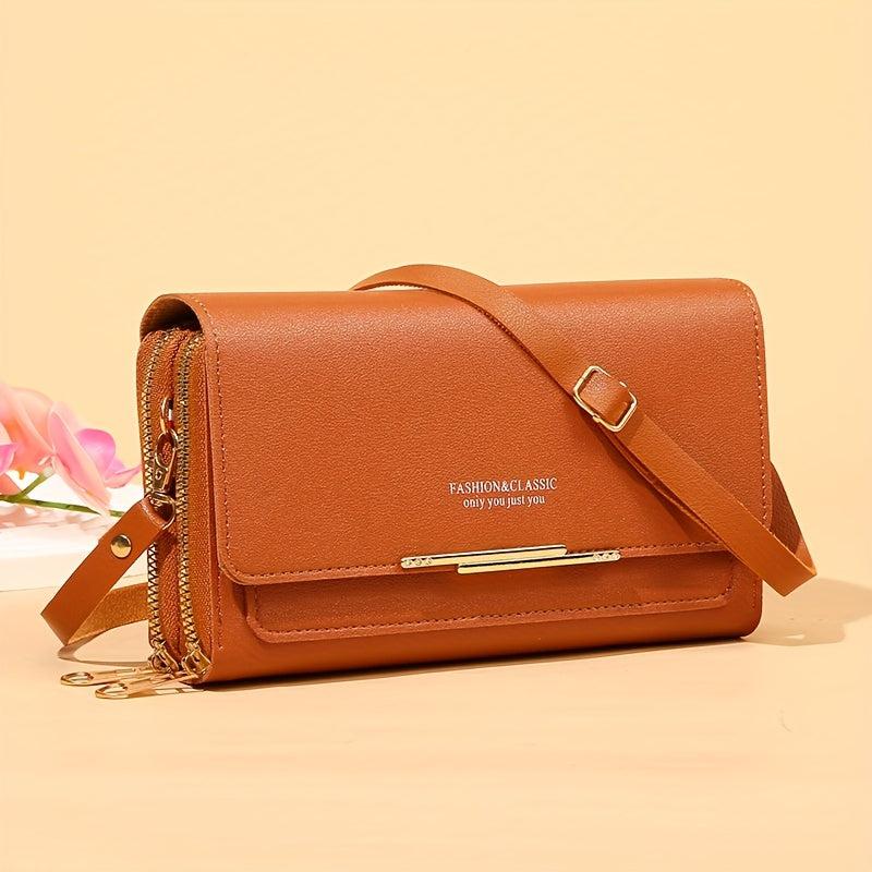 Square Shoulder Bag Coin Purse Detachable Strap