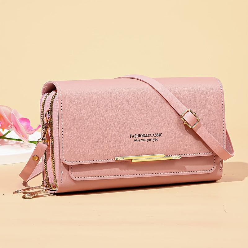 Square Shoulder Bag Coin Purse Detachable Strap