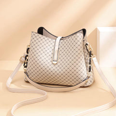 Bucket Bag Faux Leather Shoulder Bag Casual Crossbody with Removable Strap