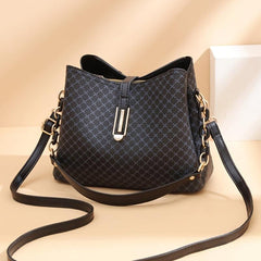 Bucket Bag Faux Leather Shoulder Bag Casual Crossbody with Removable Strap