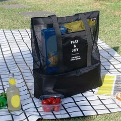 Portable Shoulder Storage Bag Lightweight Picnic Bag Insulated Layer