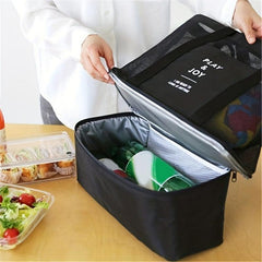 Portable Shoulder Storage Bag Lightweight Picnic Bag Insulated Layer