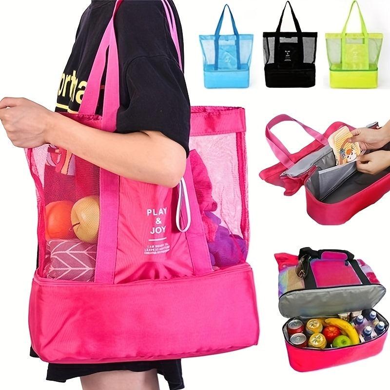 Portable Shoulder Storage Bag Lightweight Picnic Bag Insulated Layer