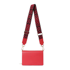 Solid Shoulder Bag Crossbody Bag Geometric Pattern Strap