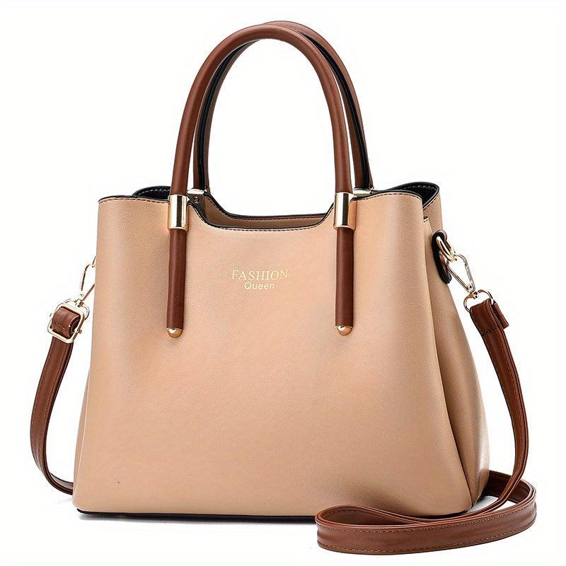 Solid Crossbody Bag Top Handle Office & Work Purse