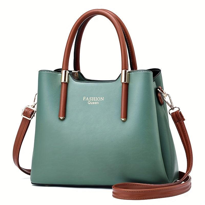 Solid Crossbody Bag Top Handle Office & Work Purse