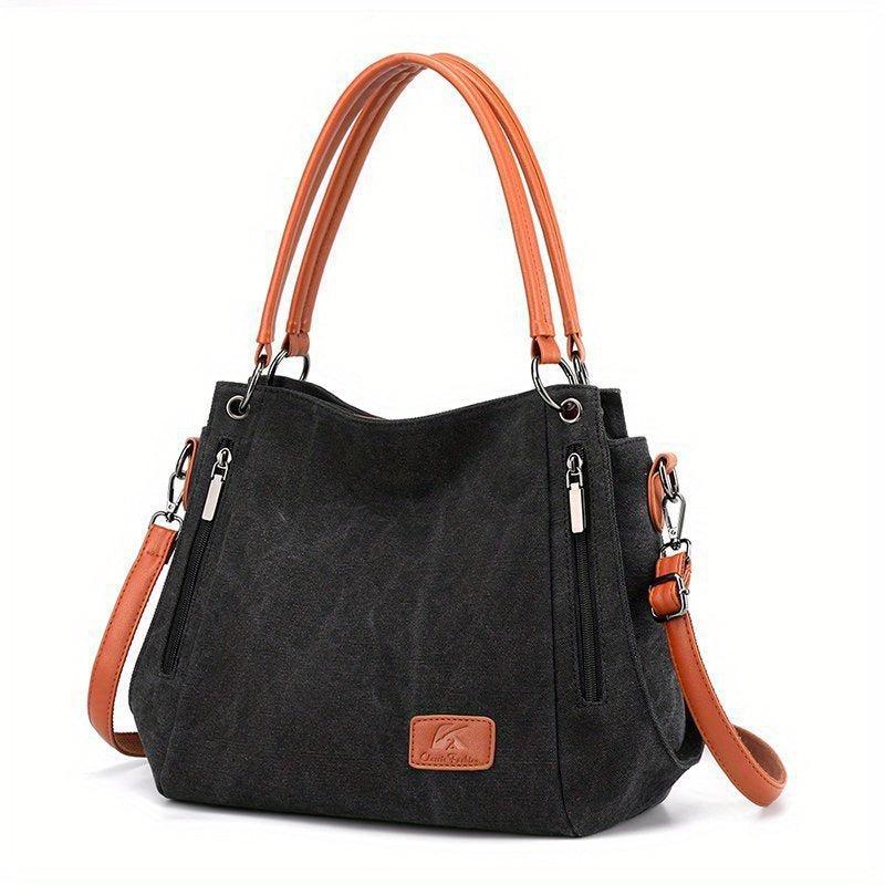Large Capacity Canvas Tote Bag Lightweight Shoulder Bag