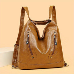 Vintage Solid Backpack for Travel & Work
