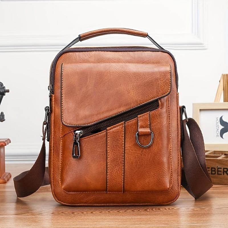 Vintage Business Crossbody Bag Faux Leather Handbags