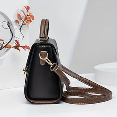 Colorblock Square Shoulder Bag for Work