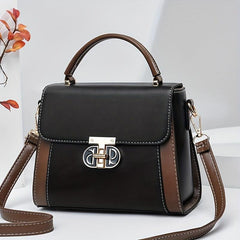 Colorblock Square Shoulder Bag for Work