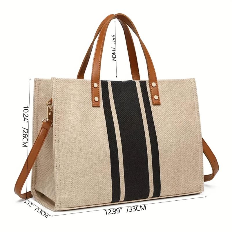 Canvas Shoulder Bag Crossbody Bag Large Capacity