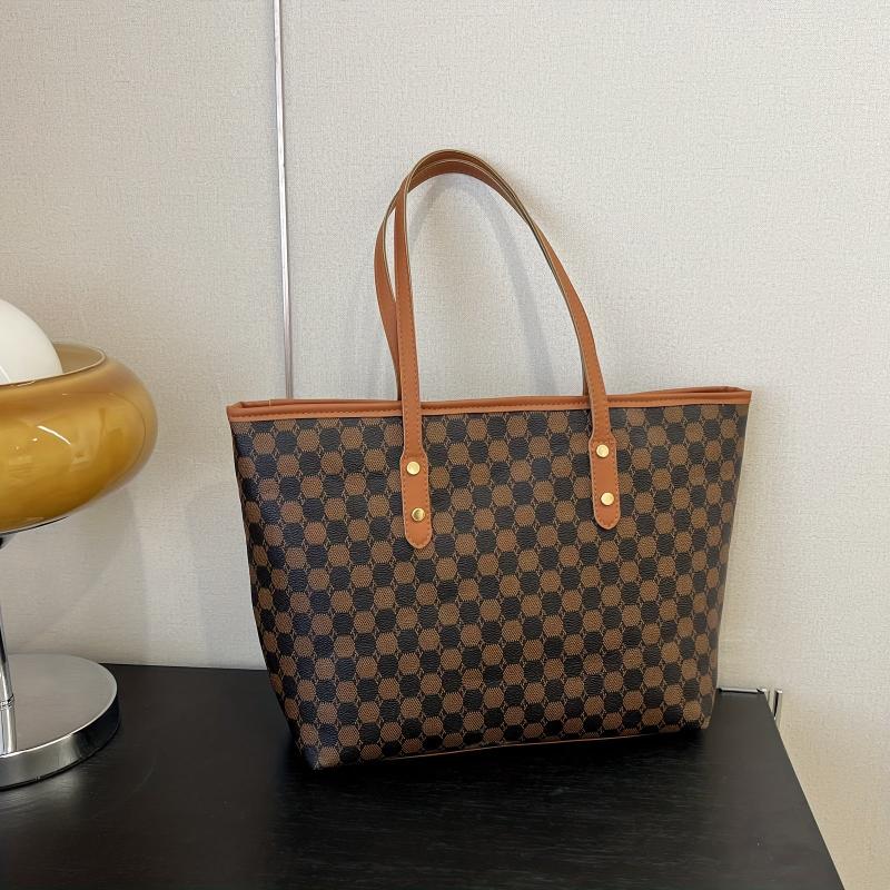 Vintage Printed Tote Bag Large Capacity Shoulder Bag Women's Handbag