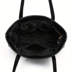 Crocodile Embossed Tote Bag Large Capacity PU Leather Handbag