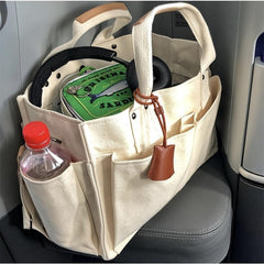 Reusable Canvas Shopping Bag Large Capacity Tote