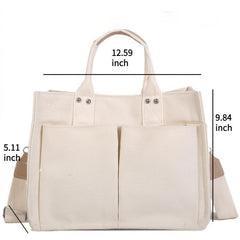 Reusable Canvas Shopping Bag Large Capacity Tote