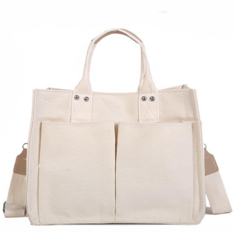 Reusable Canvas Shopping Bag Large Capacity Tote