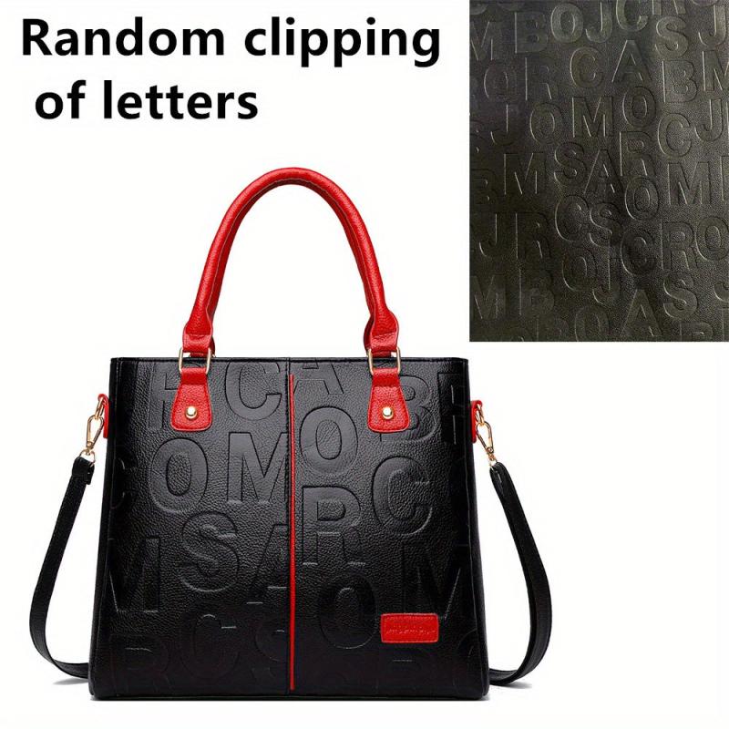 Classic Tote Shoulder Bag with Detachable Strap